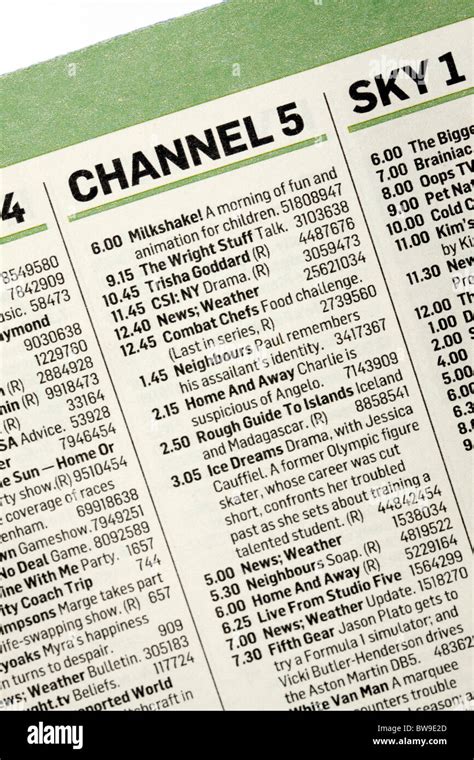 channel 5 guide